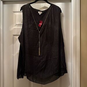 Black Chiffon Top
